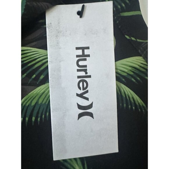 Hurley Sz 46 Phantom Classic Board Shorts Swim Trunks Black Floral - Picture 5 of 8